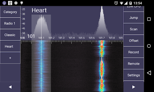 SDR Touch - radio en directo Screenshot