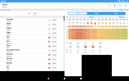 WeatherJapan Japan's weather f スクリーンショット