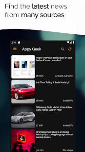Appy Geek - Tech News Reader Screenshot