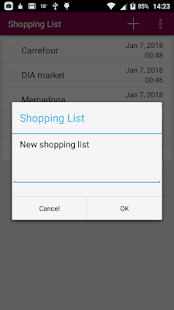Shopping List Screenshot