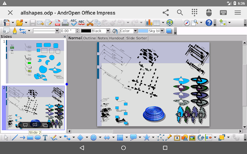 AndrOpen Office Screenshot