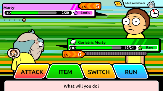 Rick and Morty: Pocket Mortys Screenshot