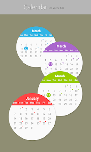Calendar for Wear OS Screenshot