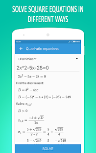 Math Equation Solver Screenshot