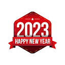 Autocollants Feliz año Nuevo 2023