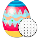 Easter Egg Coloring By Number