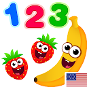 ダウンロード Funny Food 123! Kids Number Games for Tod をインストールする 最新 APK ダウンローダ