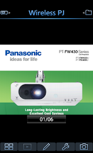 Panasonic Wireless Projector Screenshot