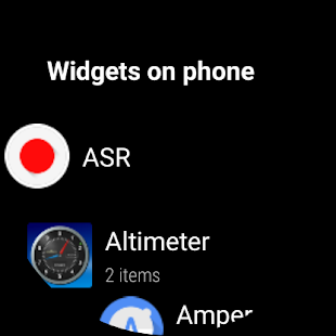 Wearable Widgets Screenshot