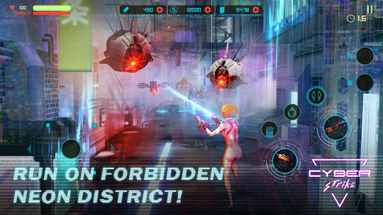 Cyber Strike - Infinite Runner Screenshot