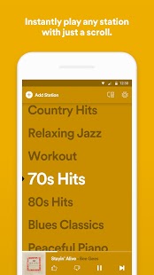 Spotify Stations: Streaming music radio stations Screenshot