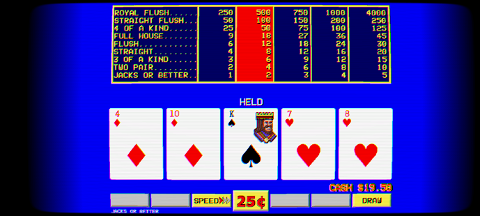 Retro Video Poker - Casino Fun Screenshot