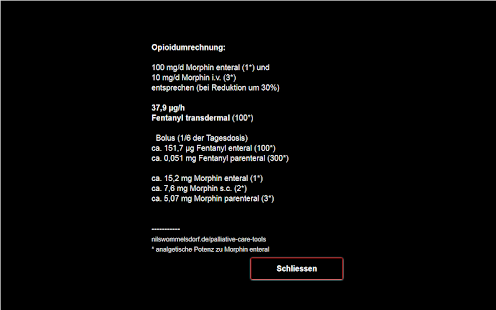 Palliative Care Tools Screenshot