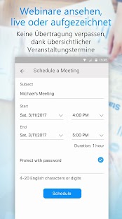 U - Meetings & Webinars Screenshot