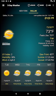 Weather & Clock Widget Screenshot