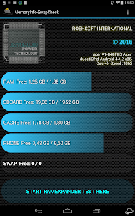 MemoryInfo amp Swapfile Check Screenshot