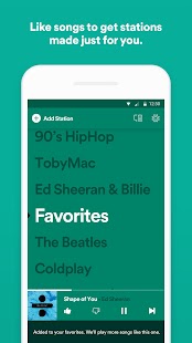 Spotify Stations: Streaming music radio stations Screenshot