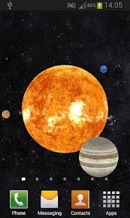 Solar System 3D Live Wallpaper Screenshot