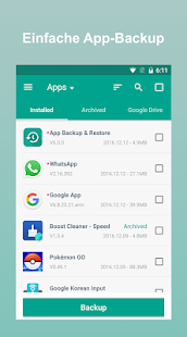 App Backup Restore Transfer Screenshot