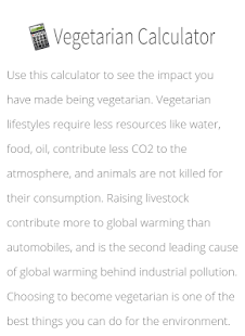 Vegetarian Calculator Screenshot