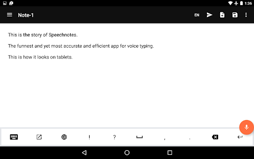 Speechnotes - Speech To Text Screenshot
