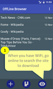 Offline Browser Capture d'écran