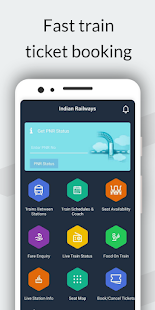 Indian Railway Train IRCTC App Screenshot