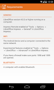 LibreOffice Impress Remote Screenshot