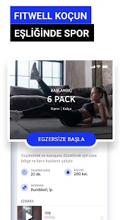 Fitwell - Fitness Egzersiz Screenshot