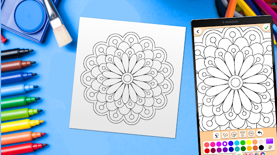 Mandala Coloring Pages Screenshot