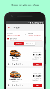 Vroom Drive - Self Drive Cars & Car Rental App Screenshot
