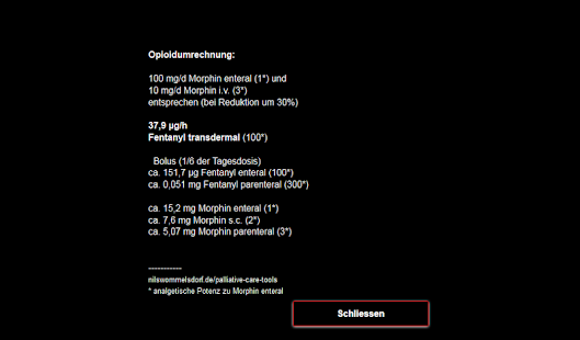 Palliative Care Tools Screenshot