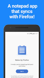 Notes by Firefox: A Secure Notepad App Screenshot