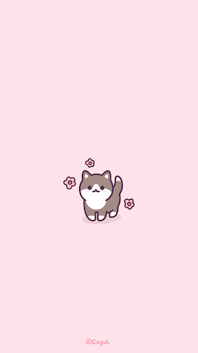 Android application 카카오톡 테마 - 핑크 턱시도 꽃냥이 screenshort