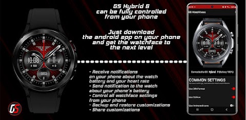 GS Hybrid 6 Watch Faceのおすすめ画像4