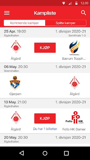 Ålgård håndball Screen 2