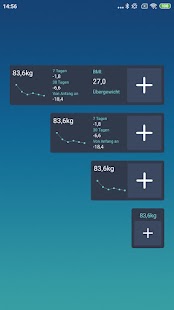 Gewichtstagebuch, BMI Screenshot