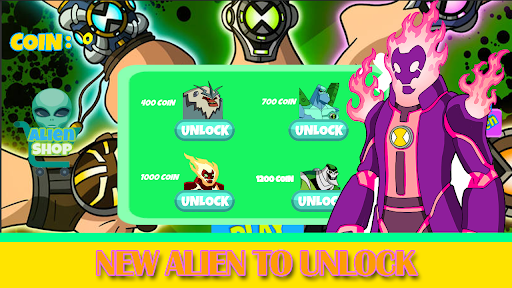 Android application Ben Galaxy Alien 10 supertrix screenshort