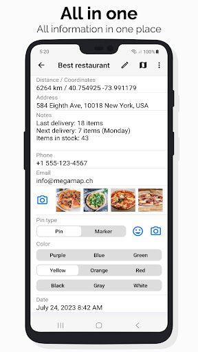 Megamap - Create pins & maps Screen 2