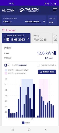TAURON eLicznik Screen 2