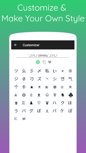 Nickname Generator & Symbols Screen 3