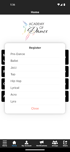 Academy of Dance Screen 3