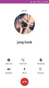 jung kook fake call