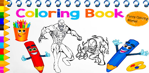 Superhero Venom coloring