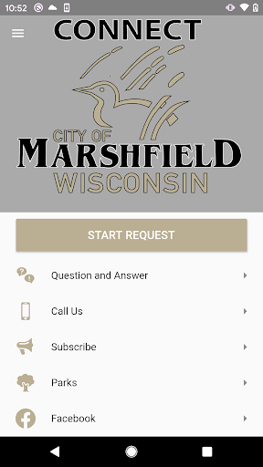 Android application Connect Marshfield screenshort