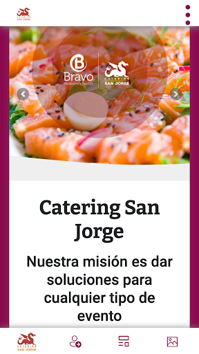 Android application Catering San Jorge screenshort