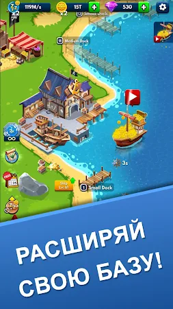 Game screenshot Idle Pirate Tycoon apk download