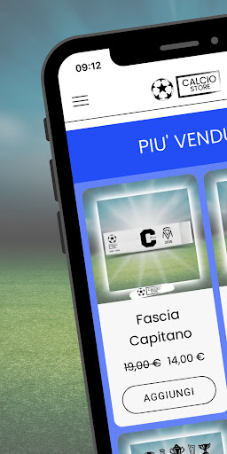 Android application Calcio Store screenshort