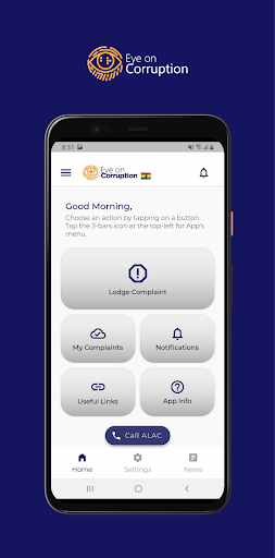 Screenshot of Eye On Corruption