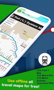 Chicago CTA Train Bus Tracker Screenshot